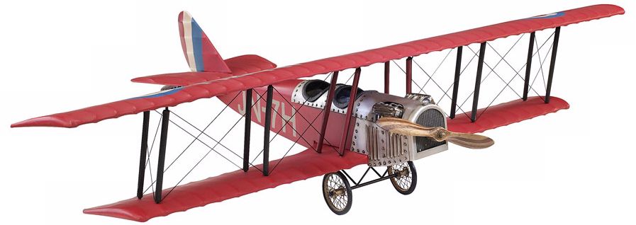 Red Jenny American Airplane Scale Model
