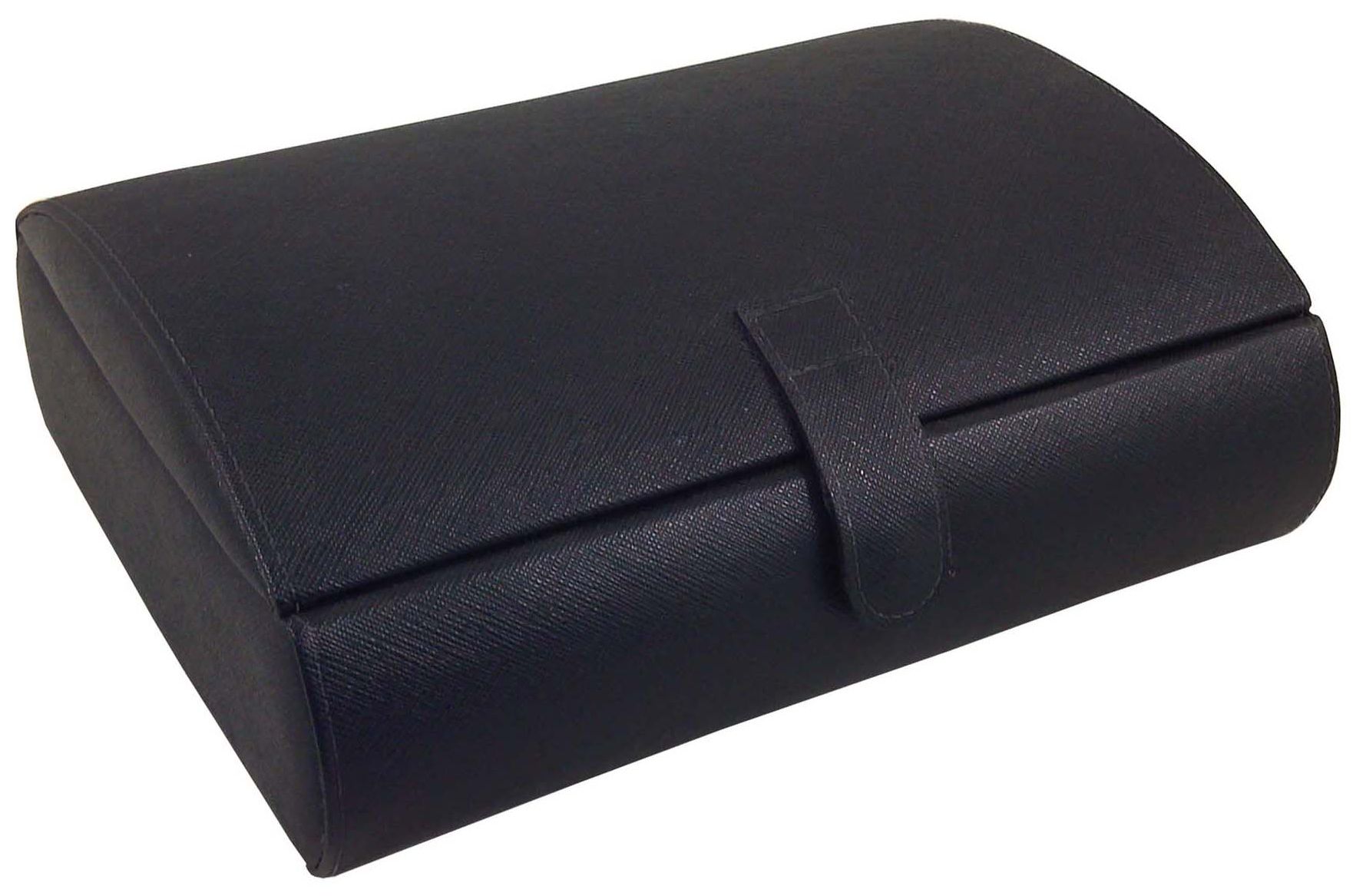 Mele & Co. Parker Black Faux Leather Watch Case