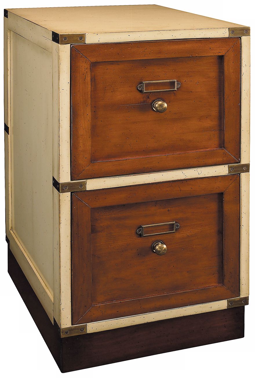 Campaign Ivory File Cabinet