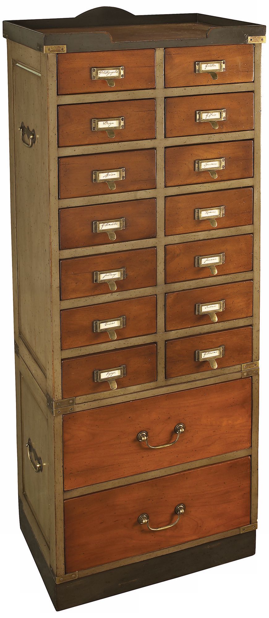 Collector's French Finish Cactus & Honey Cabinet