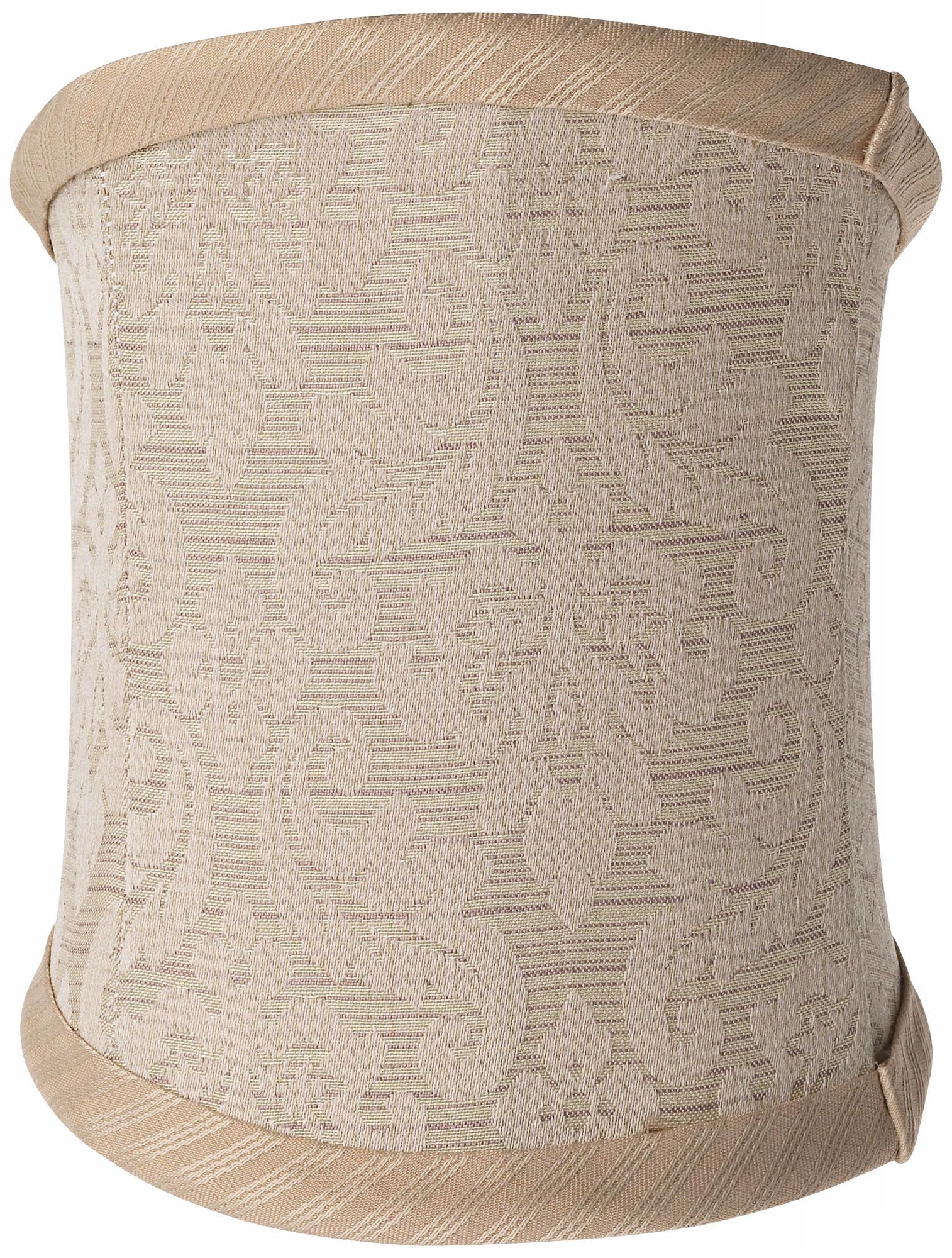 Tan Damask Slant Lamp Shade 4.5/5x4.5/5x6.5x3.5 (Clip-On)