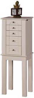 Winnipeg White 4 Drawer Jewelry Armoire T1829