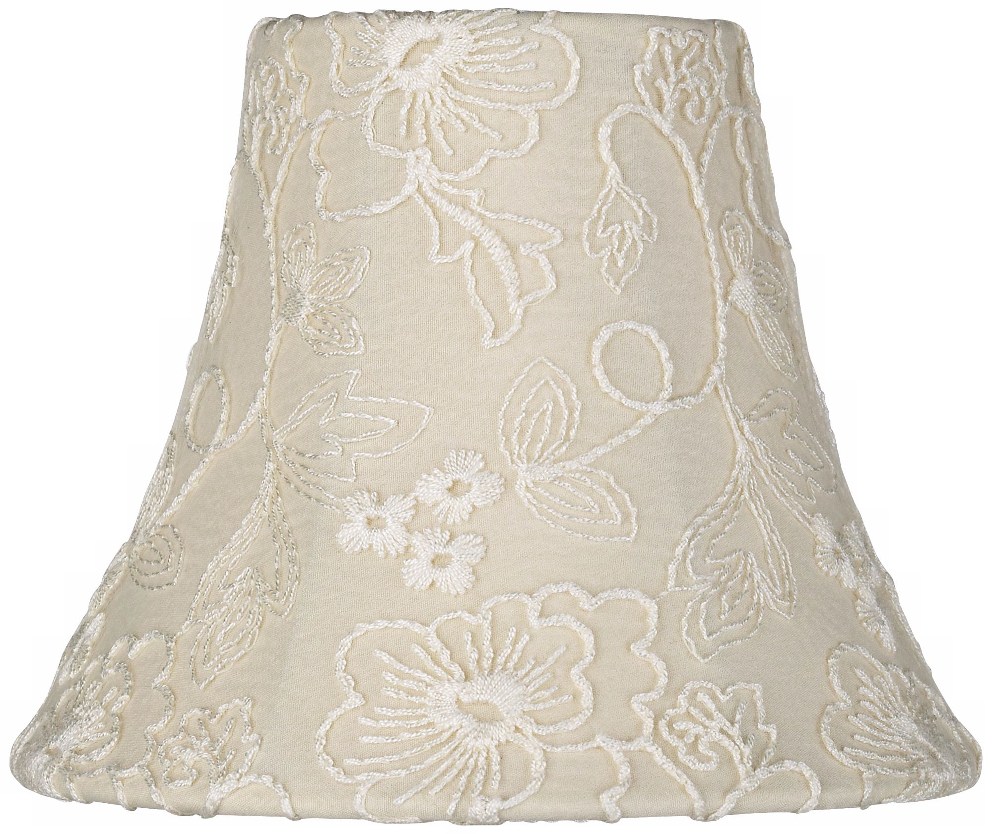 Cream Lace Bell Shade 3x5x6 (Clip-On)