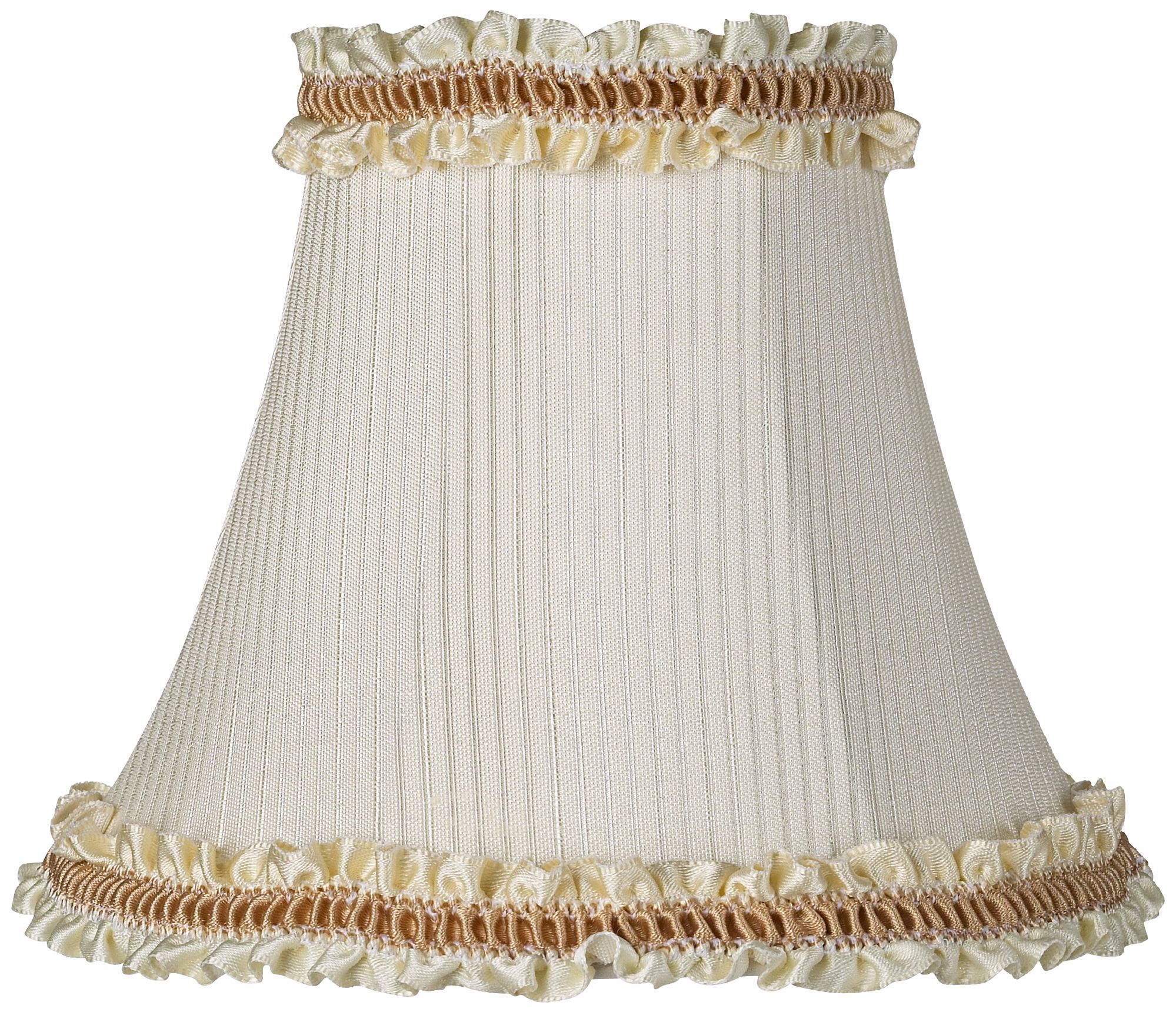 Cream Pinstripes & 3-Tone Trim Shade 3x5x5 (Clip-On)