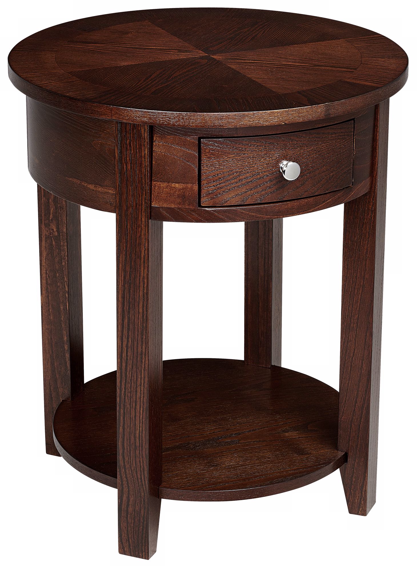 Banville Round Espresso Finish Accent Table