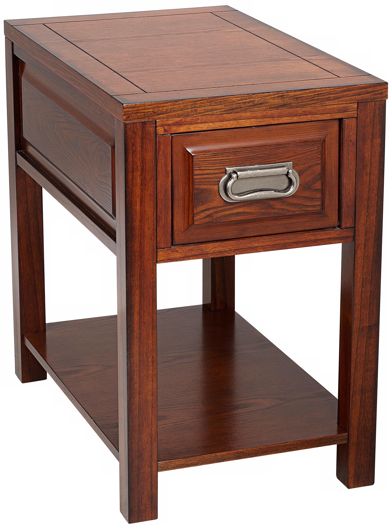 Whitman Dark Oak Finish Wood Accent Table