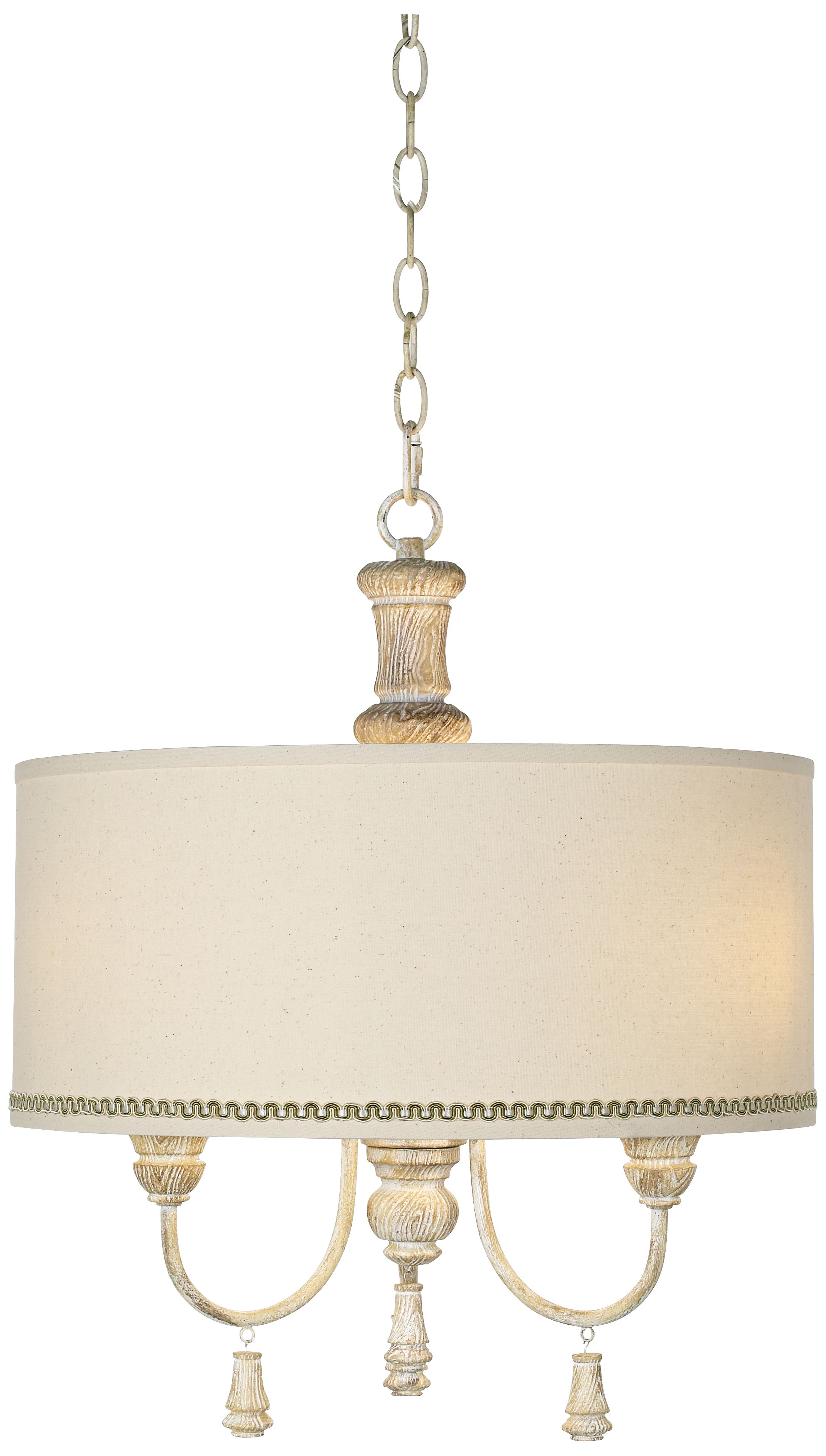 Kathy Ireland Grand Maison Creme 18" Wide Chandelier