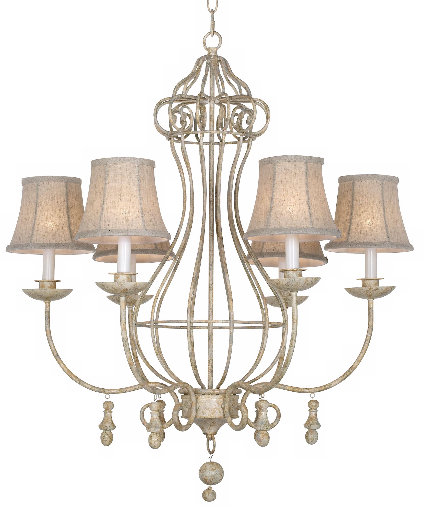 Kathy Ireland Grand Maison Scroll 28 1/4" Wide Chandelier