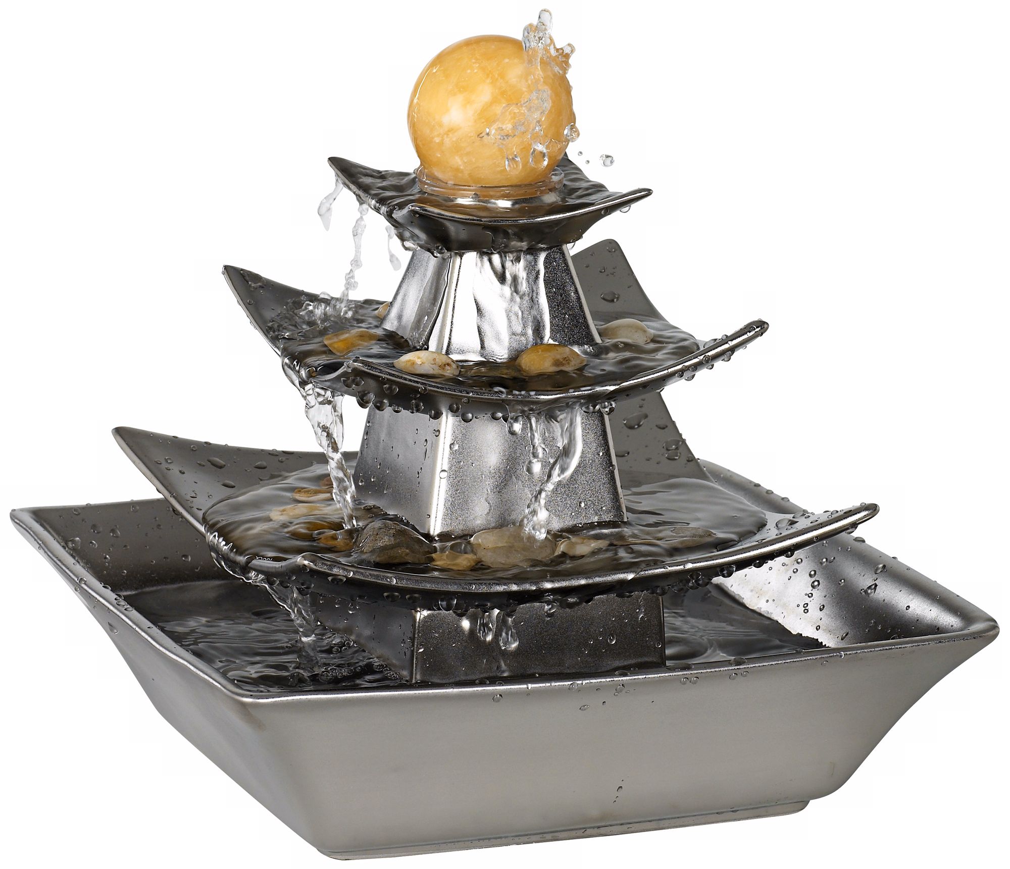 4-Tier Table Ball Fountain