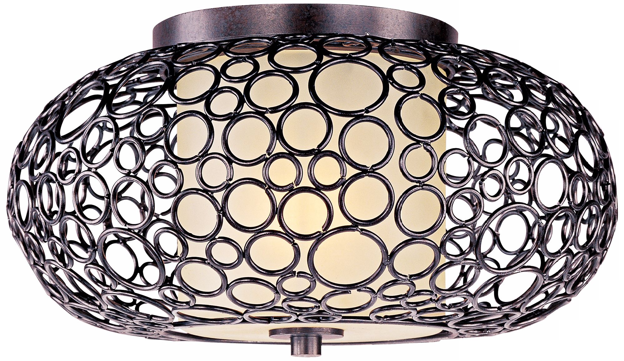 Maxim Meridian Flushmount Bronze Ceiling Light Fixture
