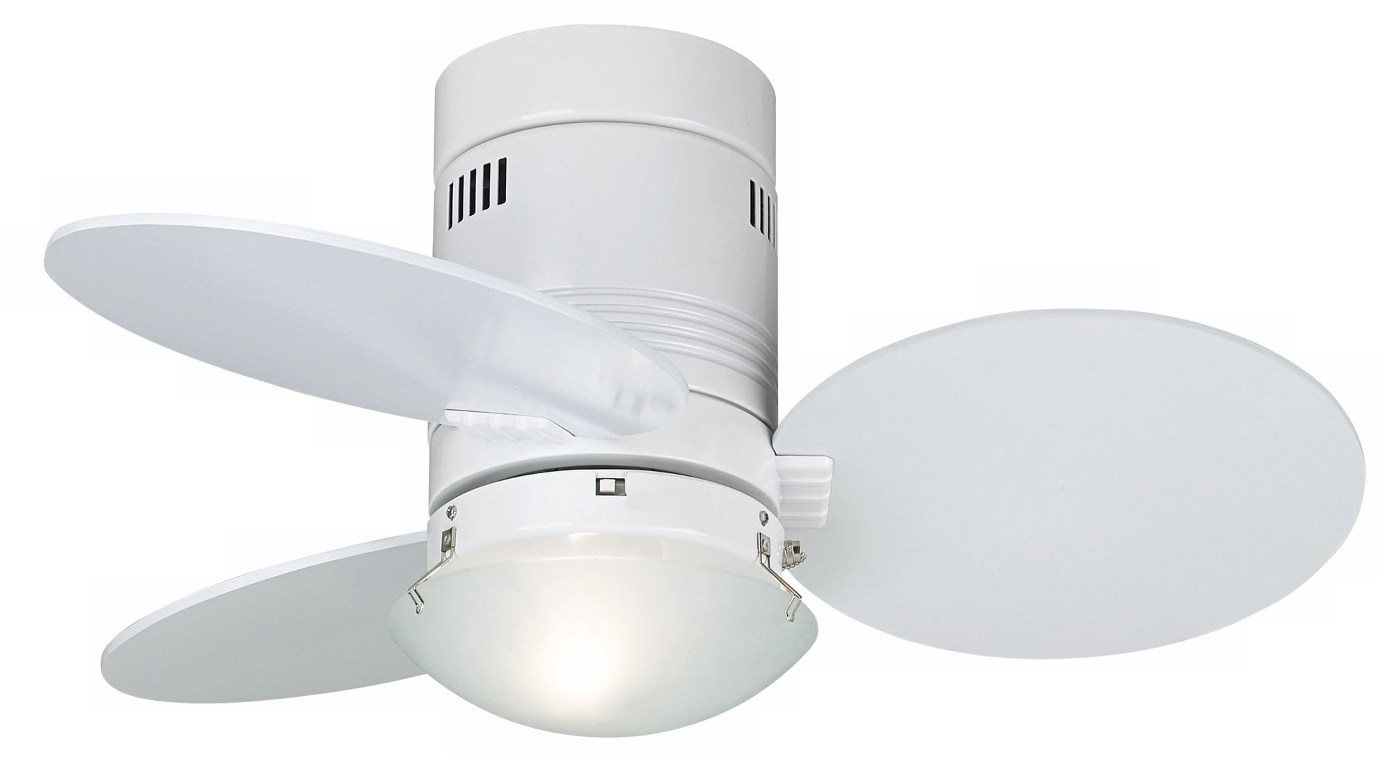 30" Casa Tiny White Hugger Ceiling Fan