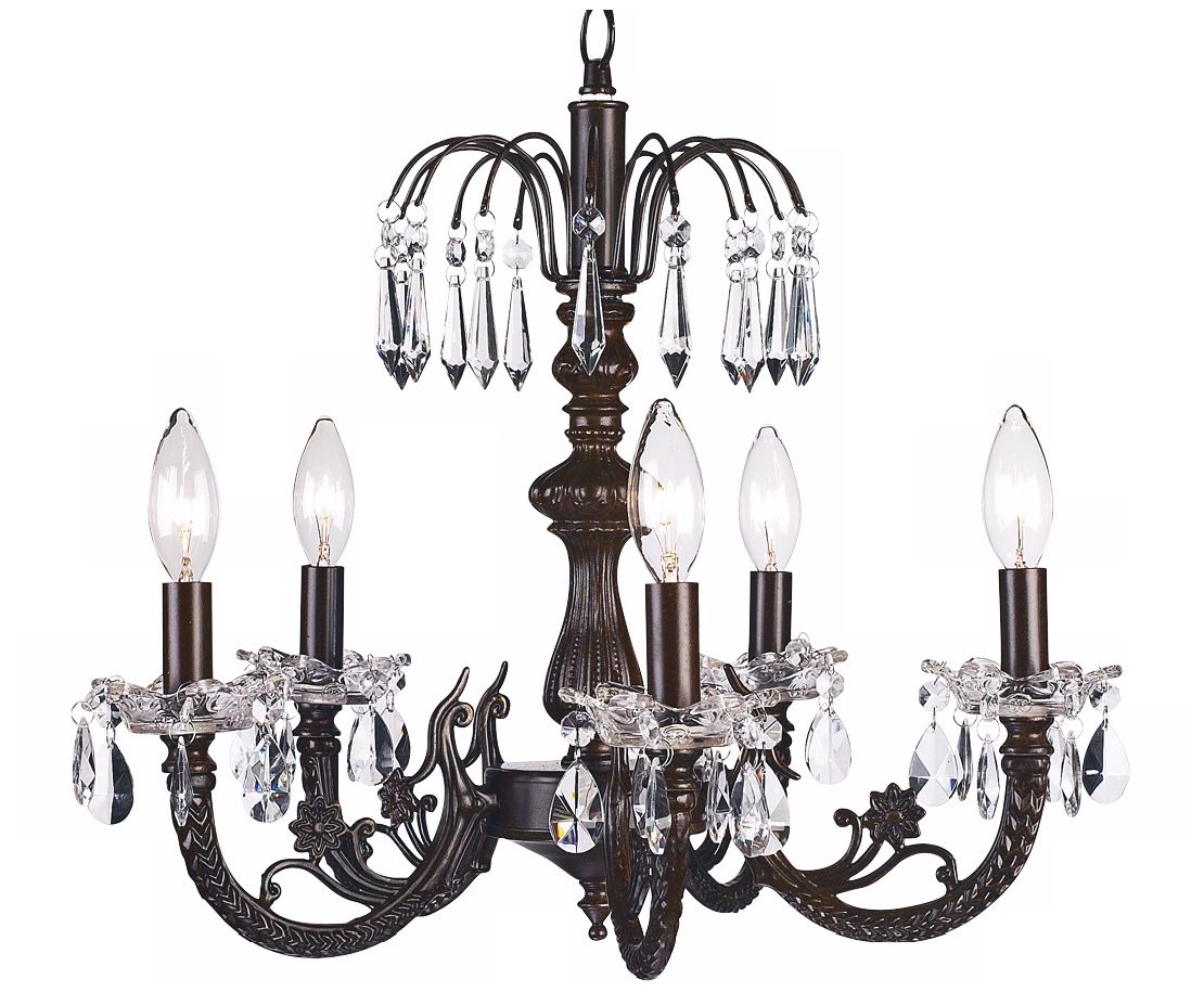 Waterfall Mocha 18 1/4" Wide Chandelier
