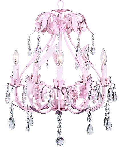 Pink Cinderella 5-Light Chandelier