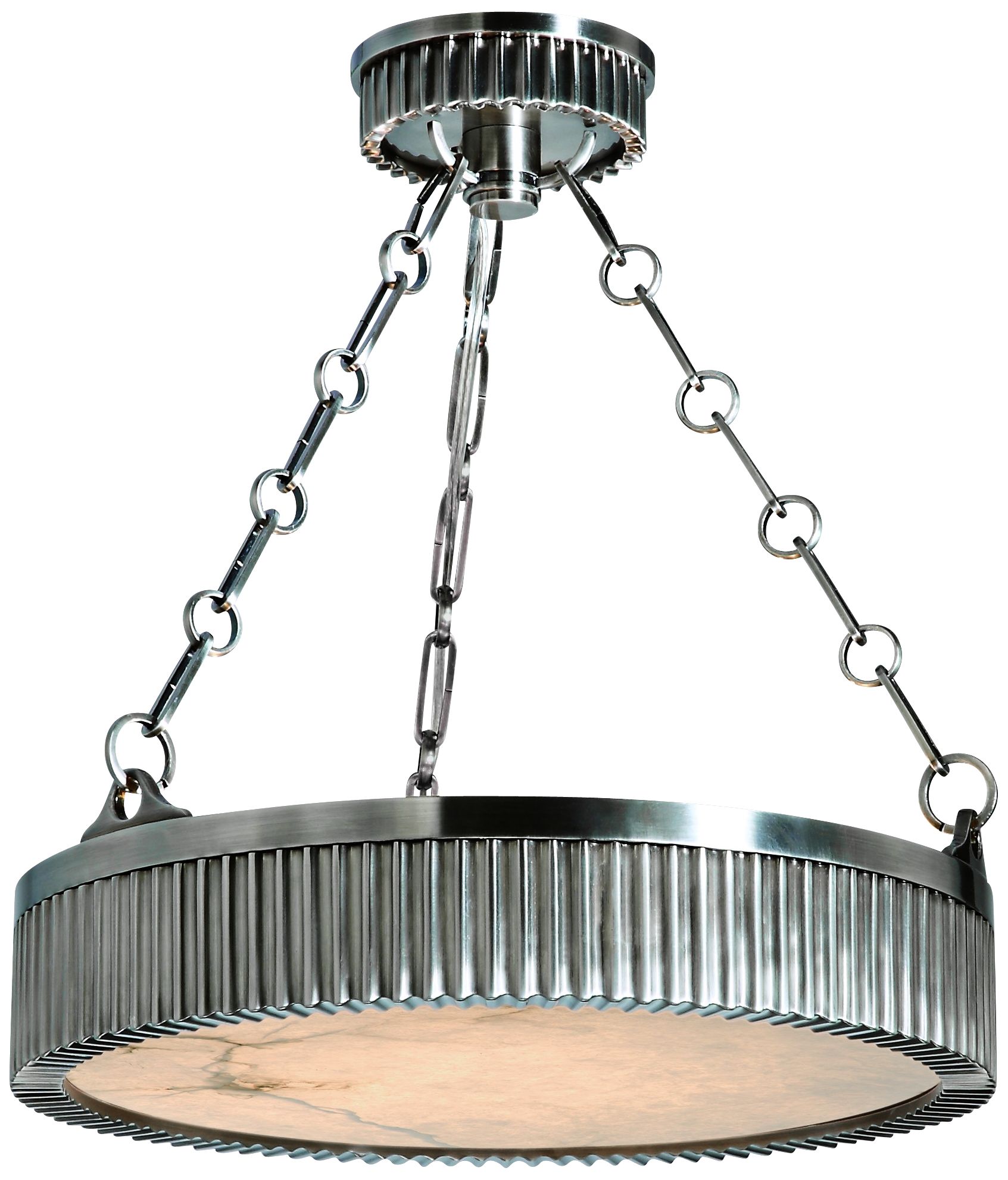 Hudson Valley Lynden 16" Wide Antique Nickel Pendant Light