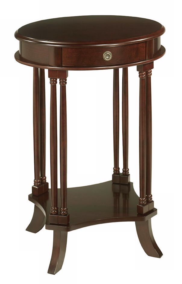 Bellingham Espresso Maple Finish Wood Side Table