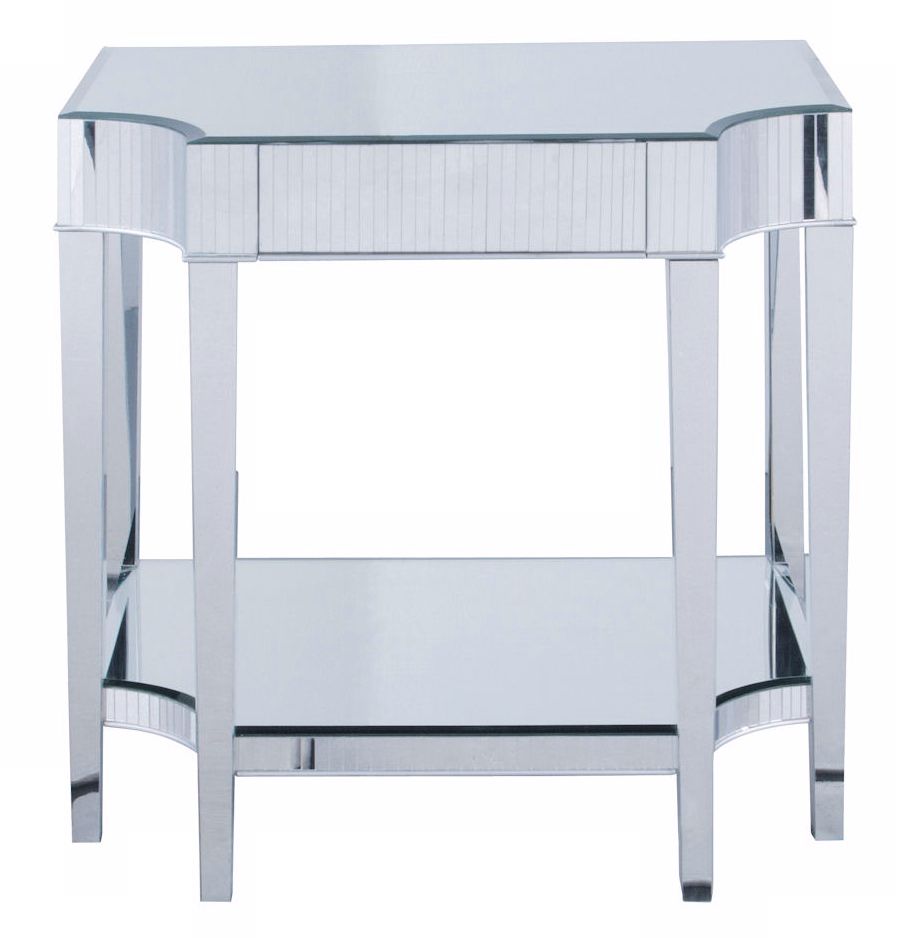 Mirrored Cinema Side Table