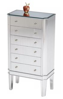 Mirrored Cinema Jewelry Cabinet T2254