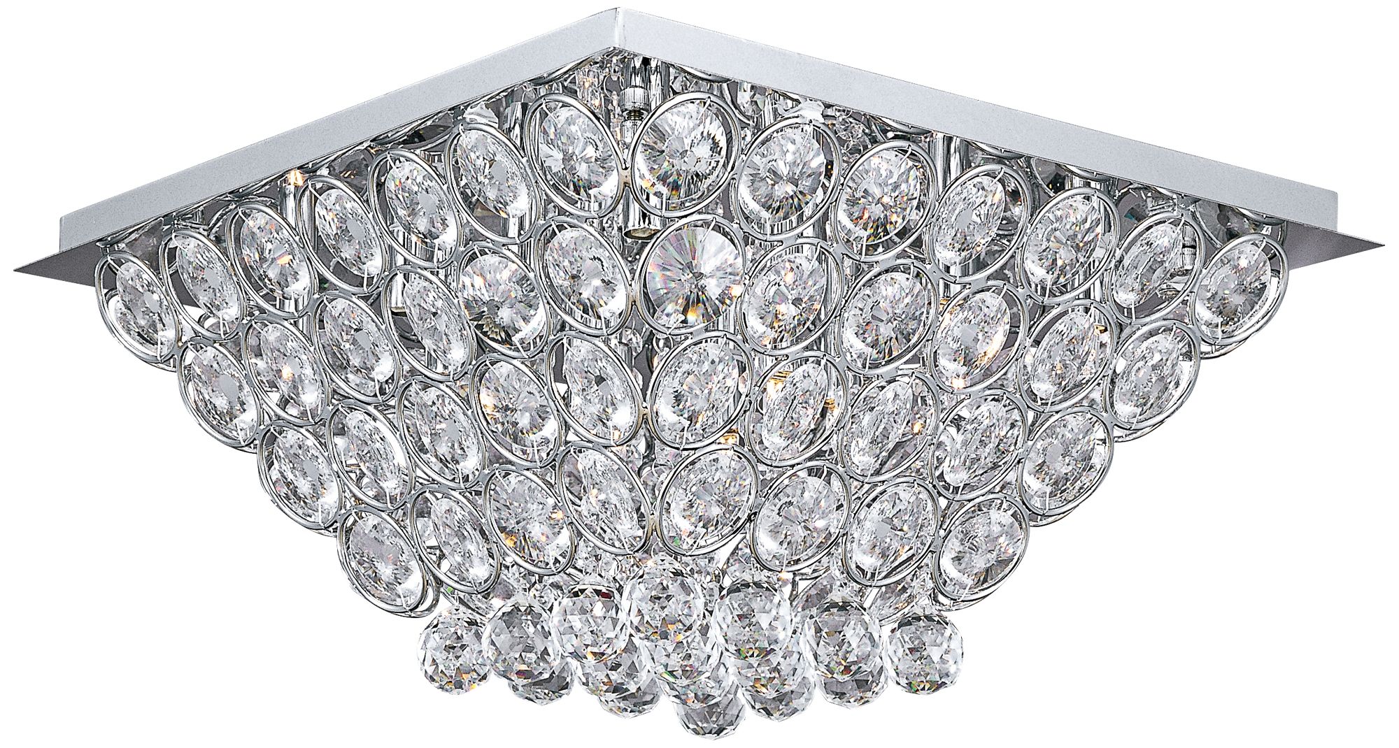ET2 Brilliant Chrome 19 1/2" Wide Flush Mount Ceiling Light