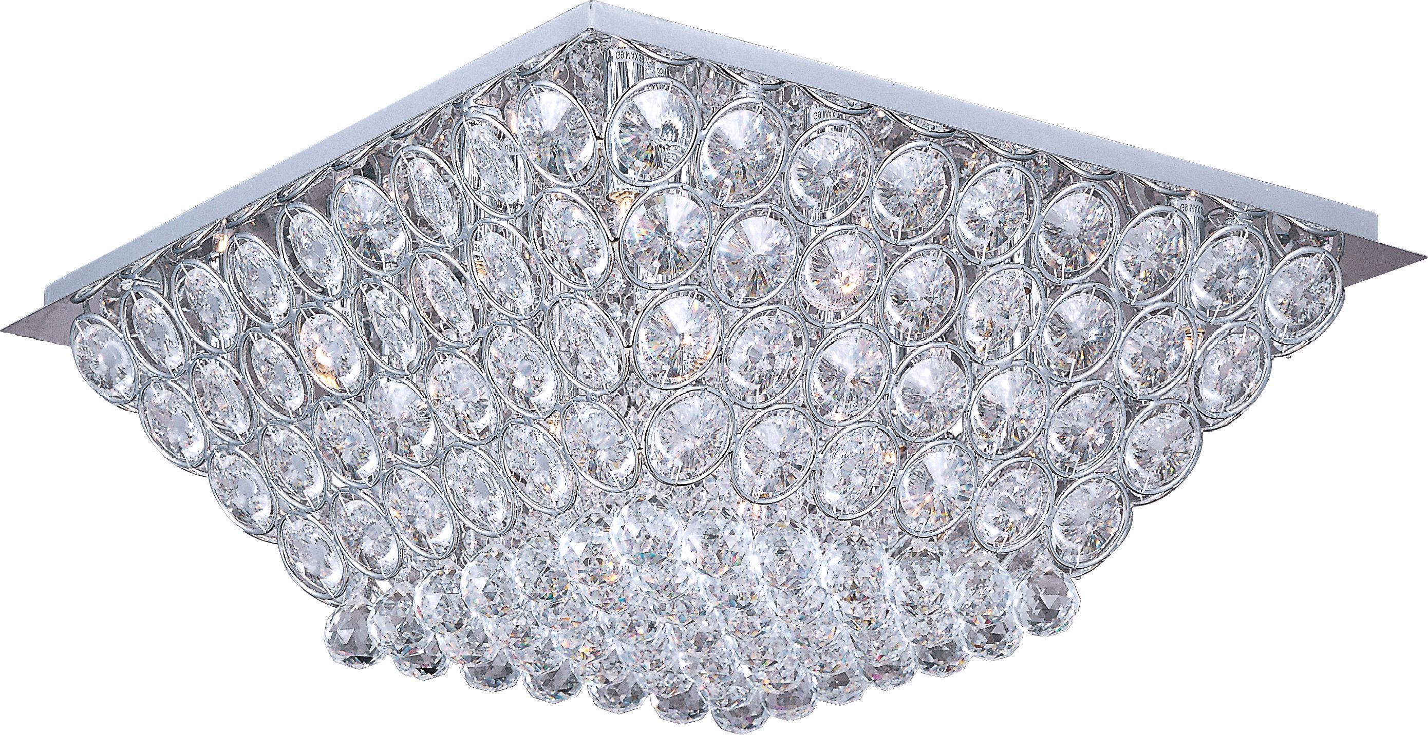 ET2 Brilliant Chrome 24 1/2" Wide Flush Mount Ceiling Light