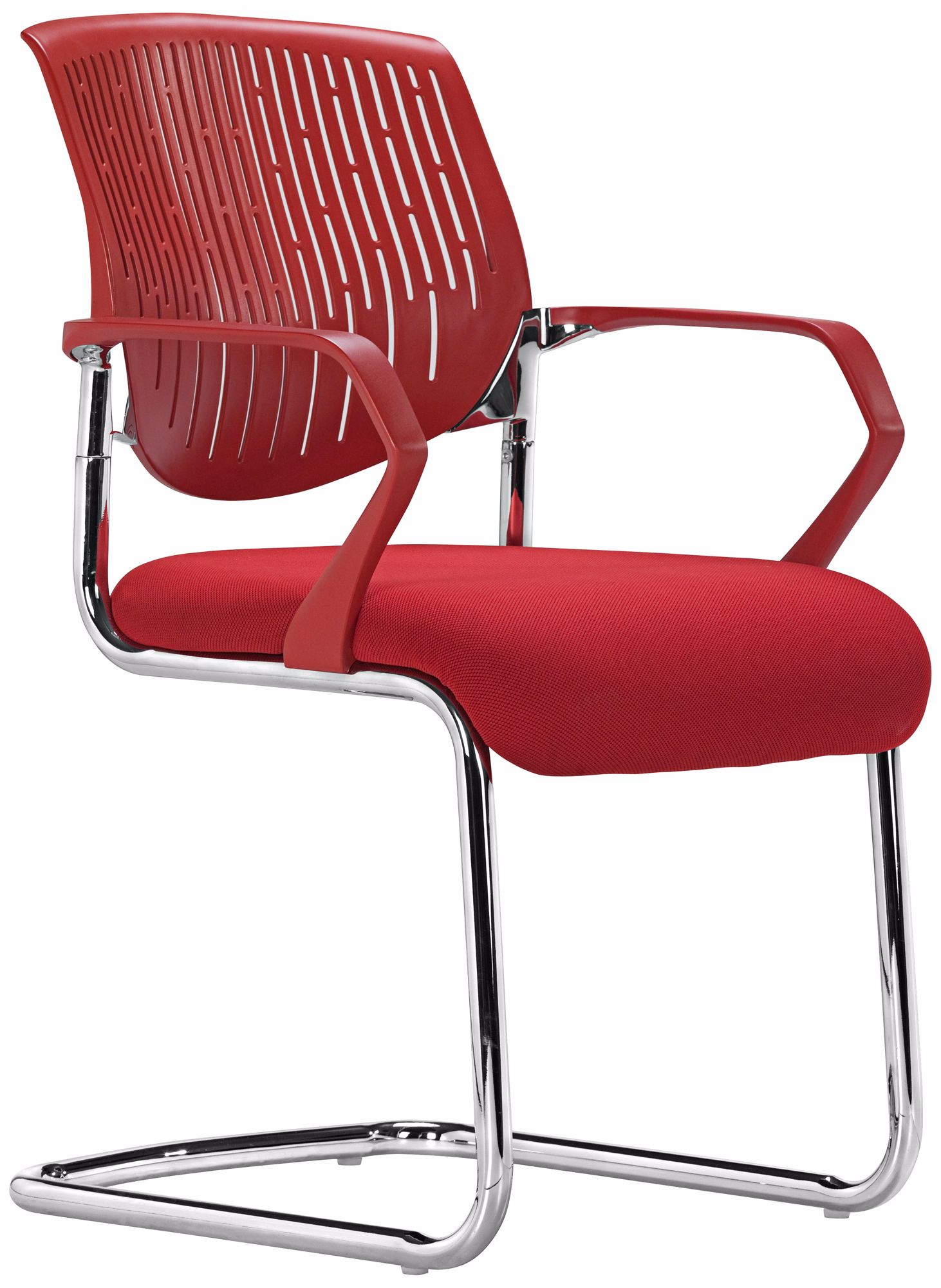 Zuo Synergy Red Sled Conference Chair T2464