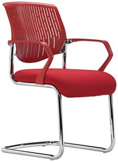 Zuo Synergy Red Sled Conference Chair T2464
