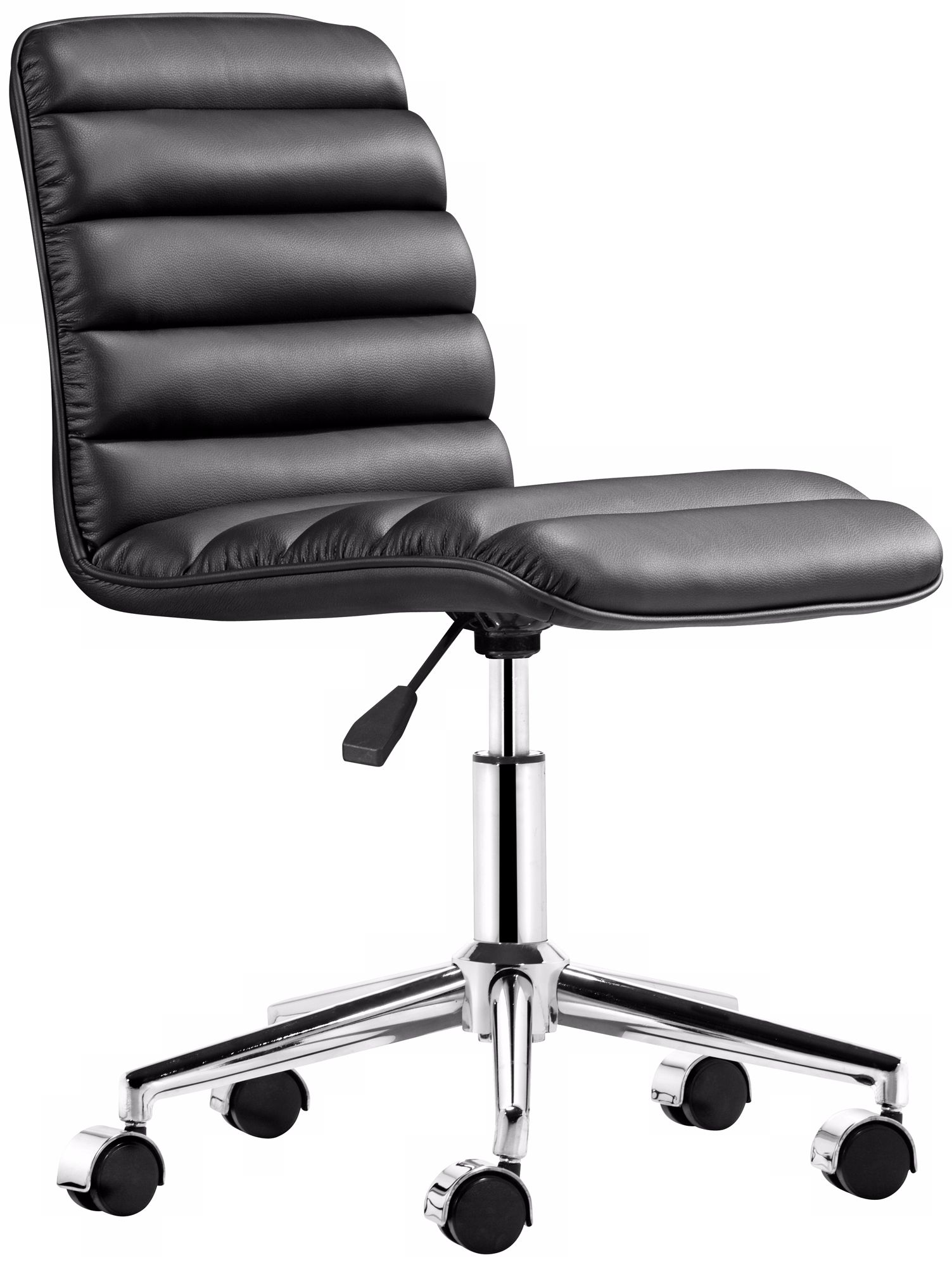 Zuo Admire Black Armless Office Chair