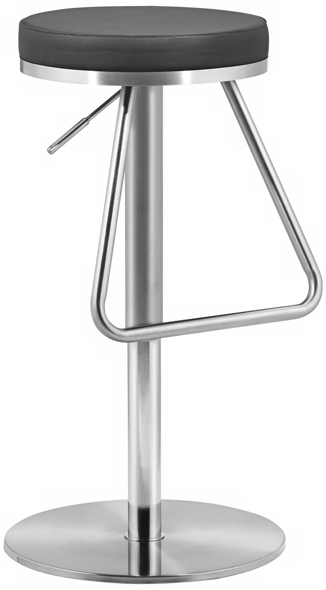 Zuo Soda Black Adjustable Height Bar or Counter Stool