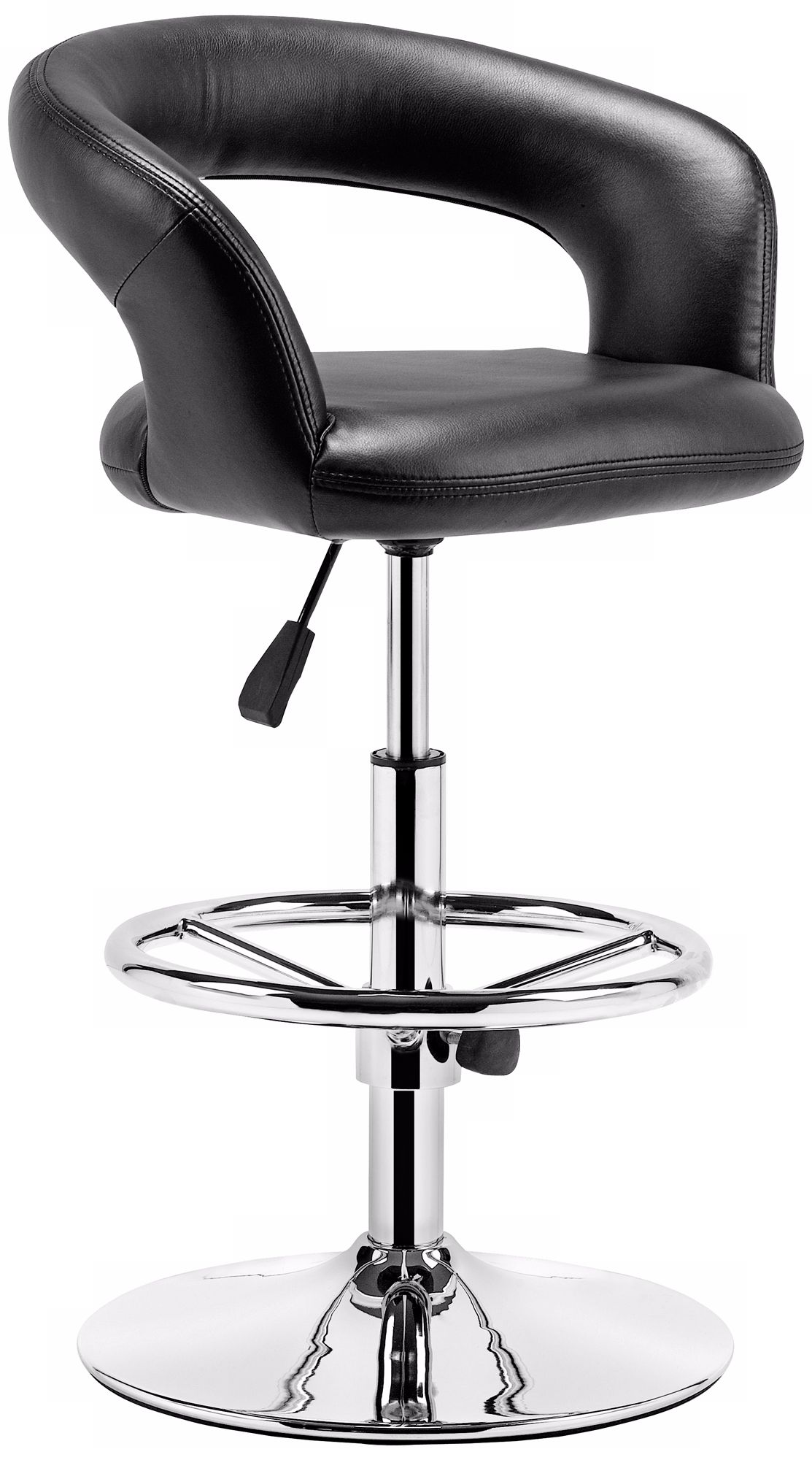 Zuo Flute Black Bar Chair