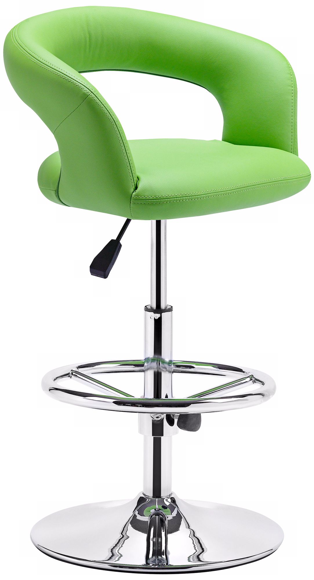 Zuo Flute Green Bar Chair