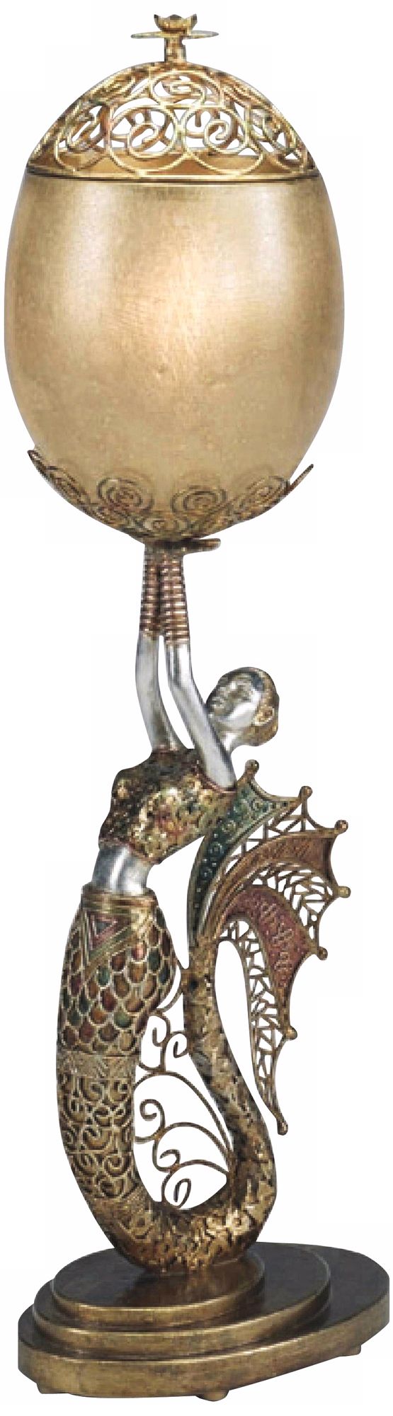 Hand-Made Siren of the Sea Accent Table Lamp