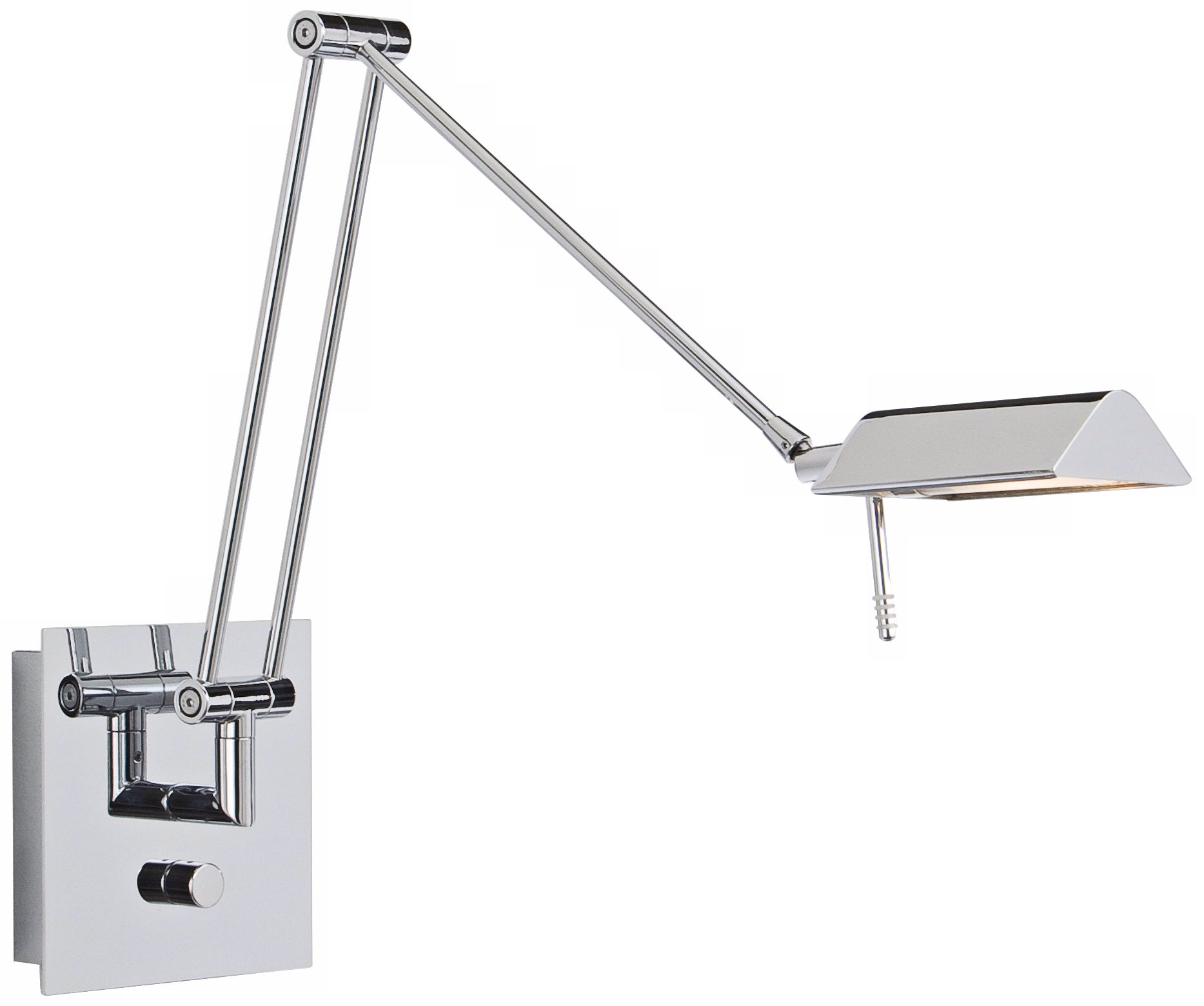 Holtkoetter Bernie Chrome Swing Arm Wall Lamp