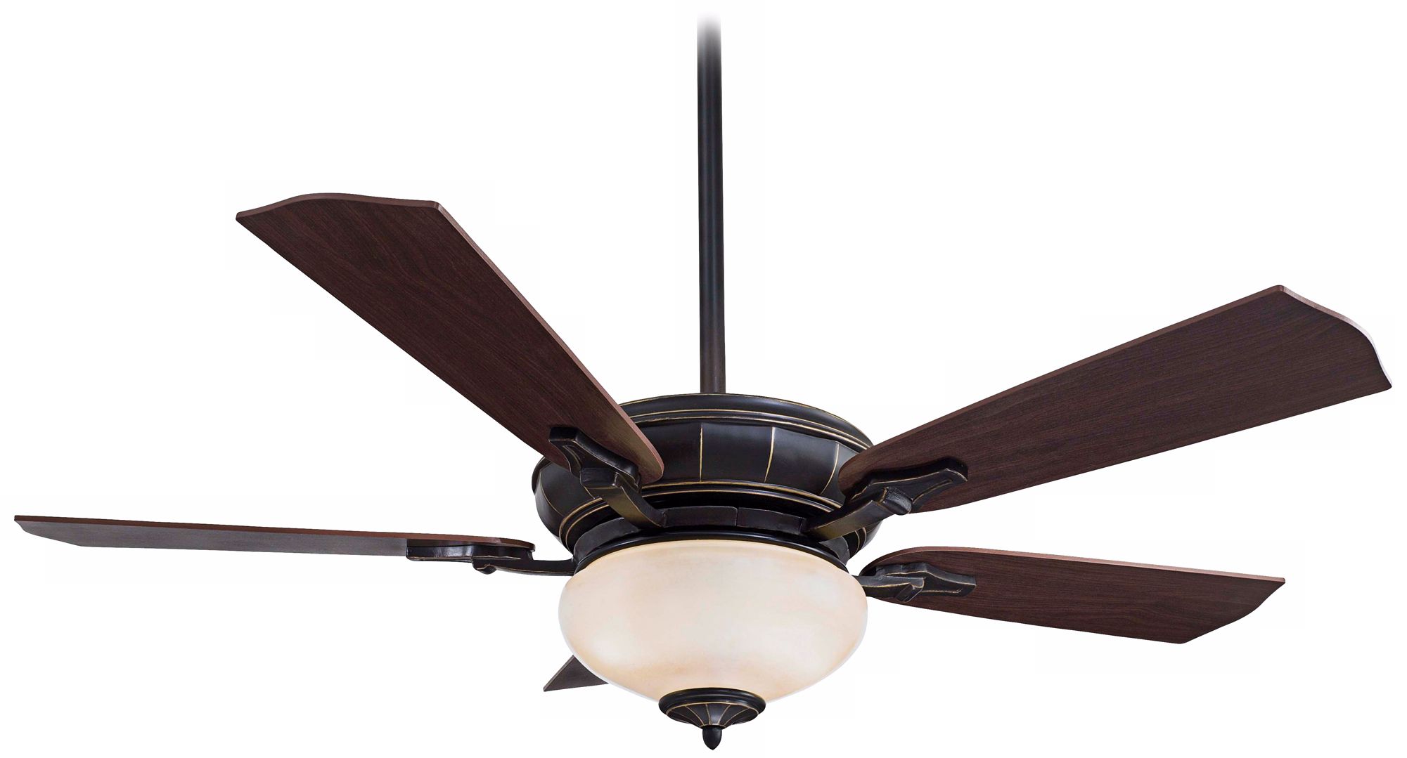 54" Minka Aire Facets Dark Restoration Bronze Ceiling Fan