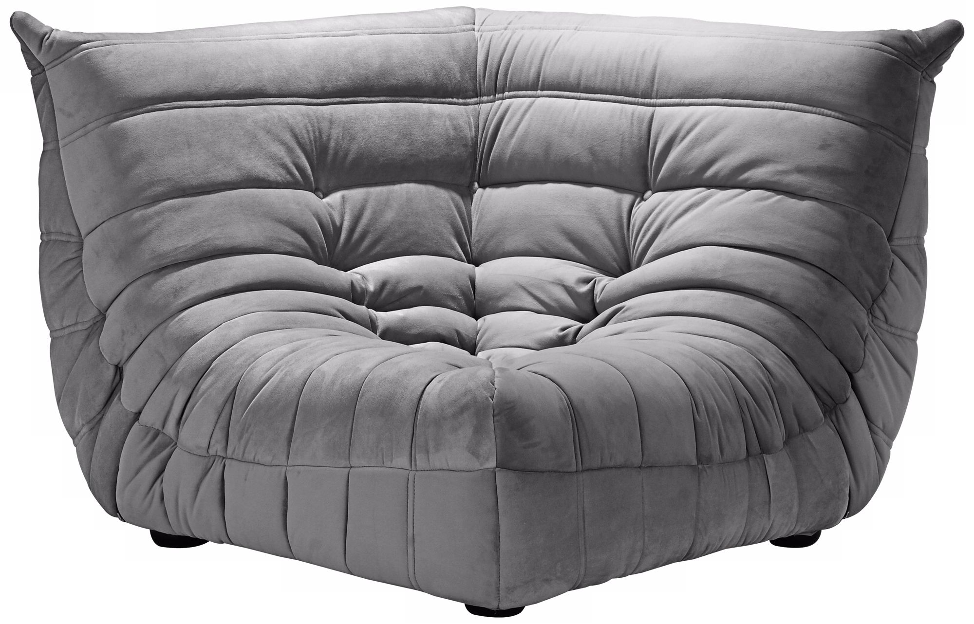 Zuo Circus Gray Sectional Corner Chair T2673