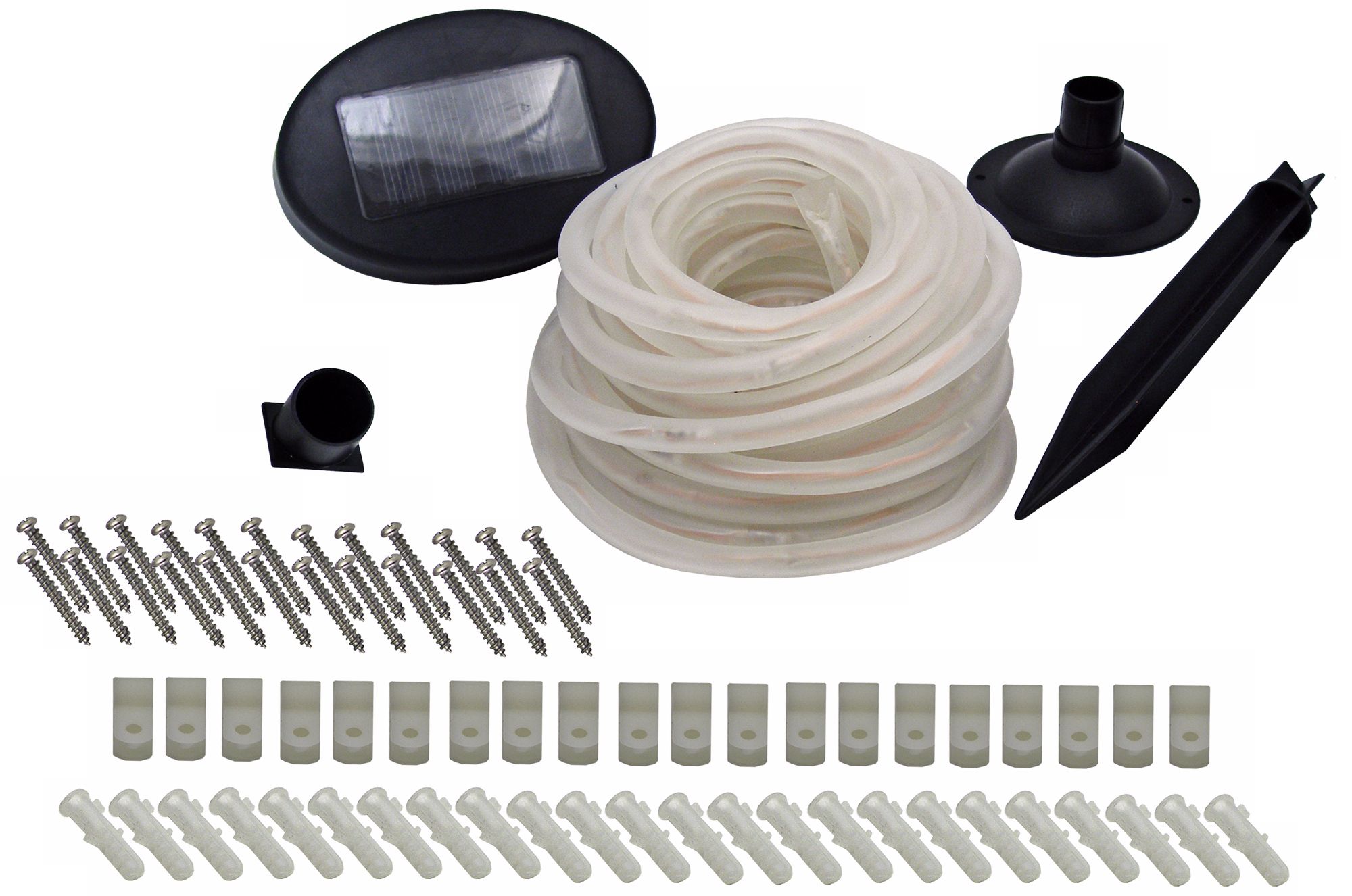 Solar 100  LED White Rope Lights