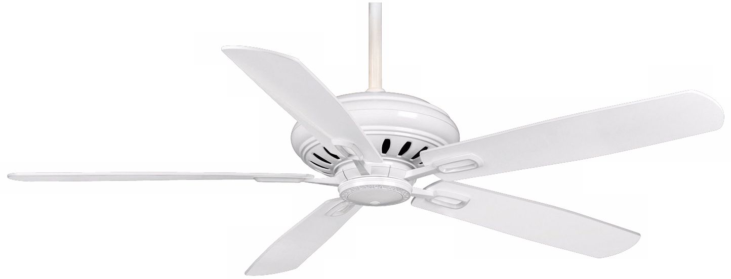 60" Casablanca Holliston White Energy Star DC Ceiling Fan
