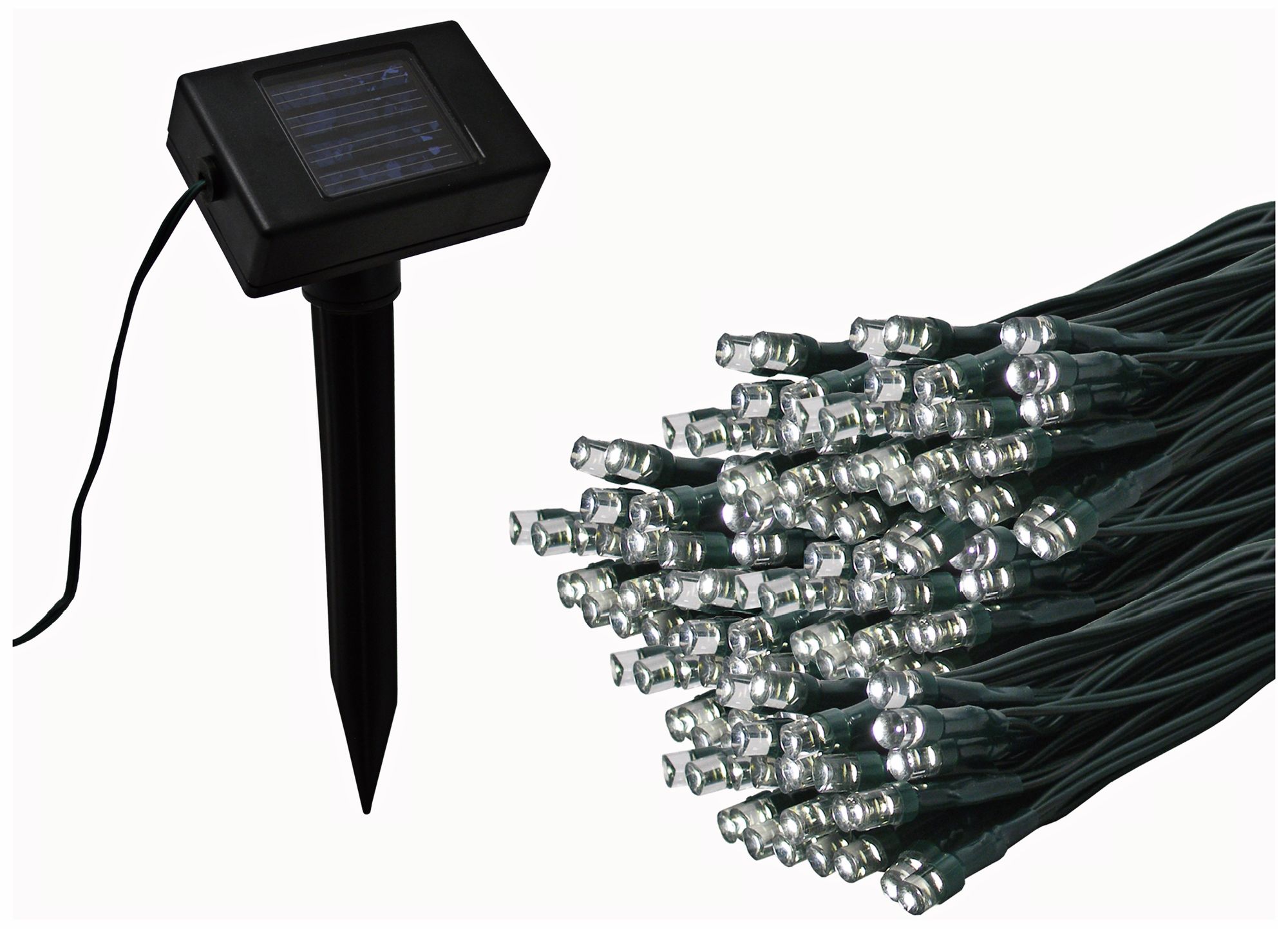 Solar 40 Foot Long LED Warm White Light Strand