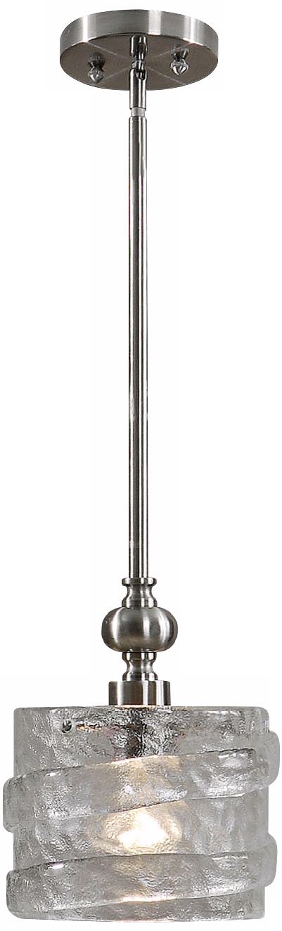 Uttermost Mossa Seeded Glass 1-Light Mini Pendant Light