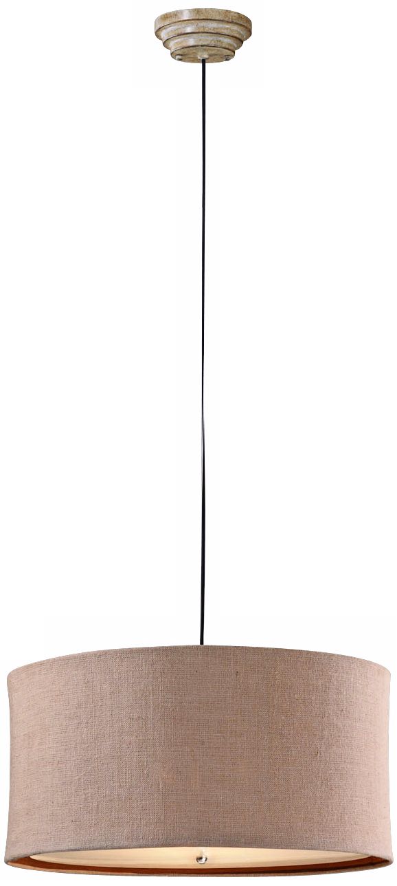 Uttermost Alamo Burlap 3-Light Pendant Light