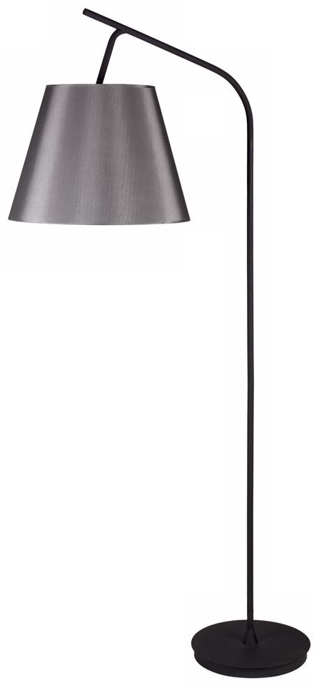 Lights Up! Walker Platinum Silk Glow Shade Floor Lamp