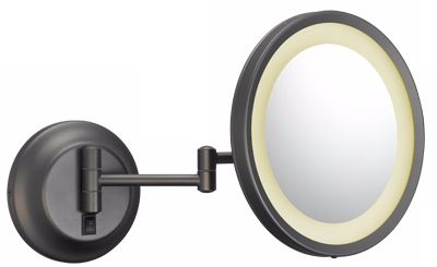 Single-Sided LED Round 5x Wall Mirror