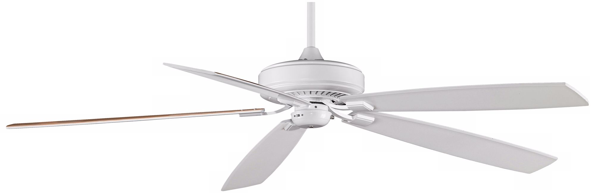 72" Fanimation Edgewood™ White Nickel Ceiling Fan