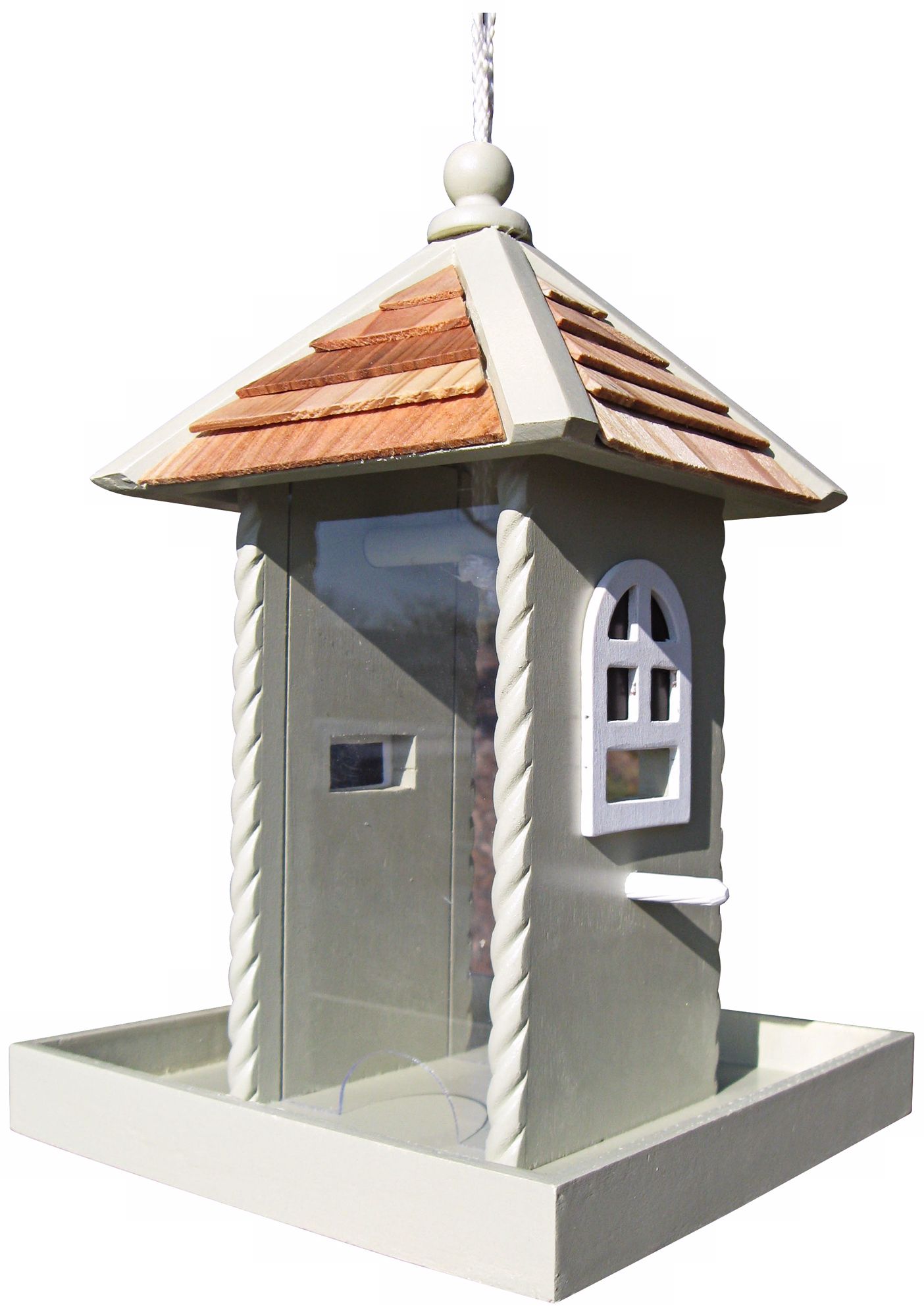 Green Nestling Bird Feeder