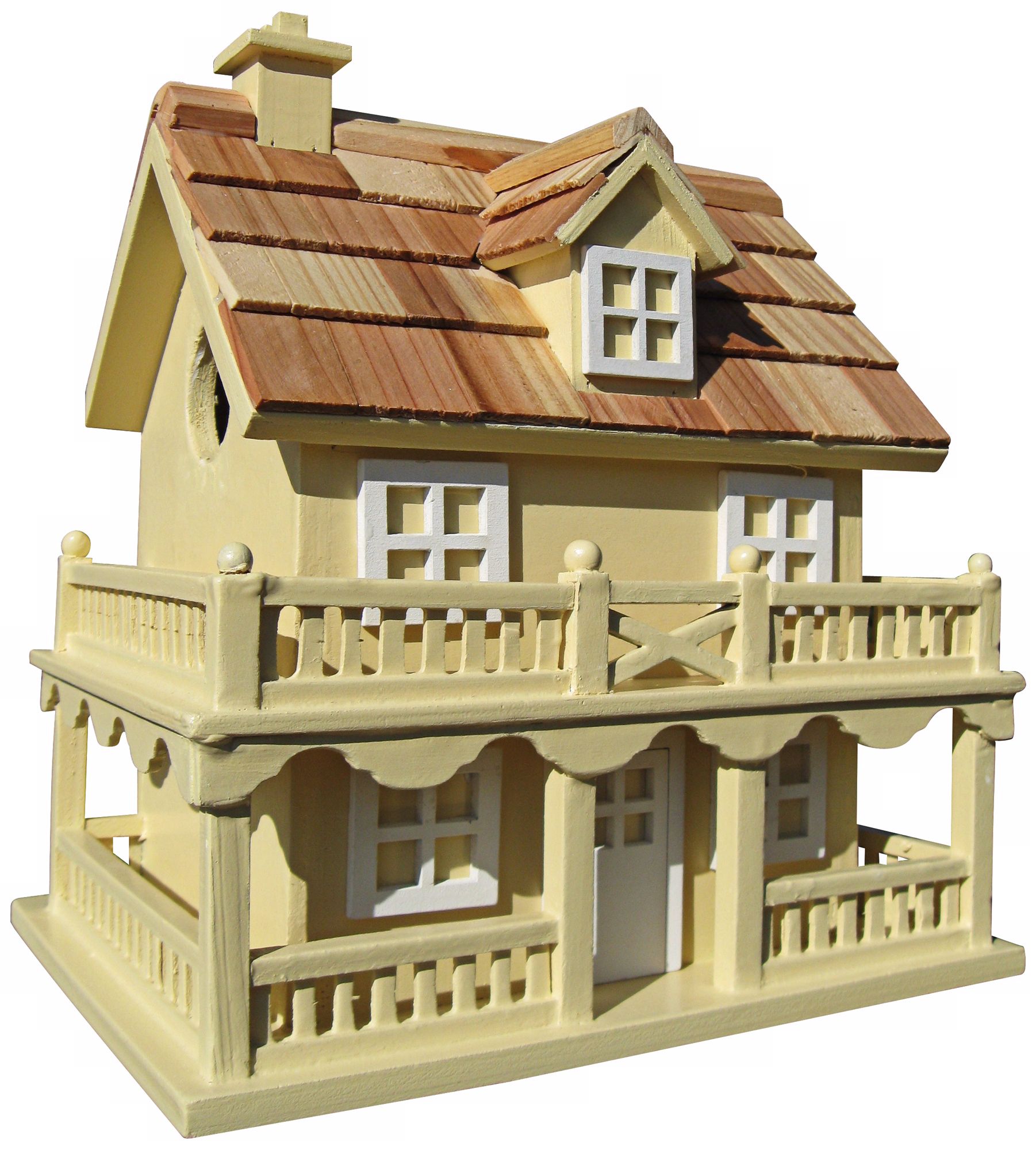 Colonial Cottage Yellow Birdhouse