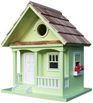 Forest Bungalow Cottage Key Lime Birdhouse T3247