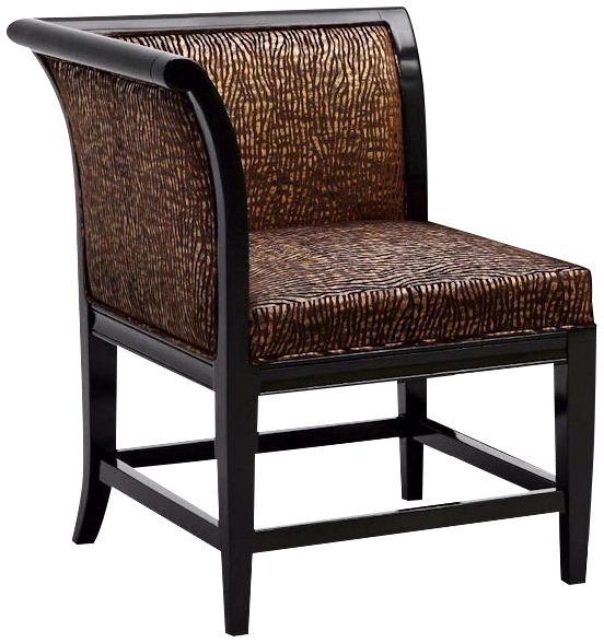 Set of 2 Iridescent Zebra Vaughn Corner Chairs