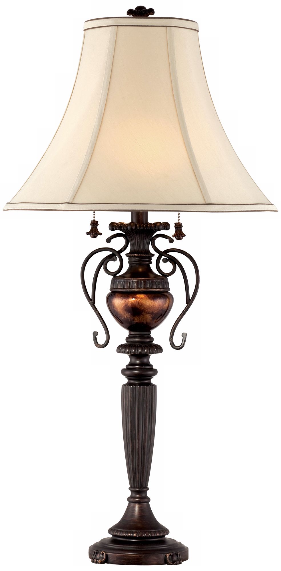 Edwardian Urn Tortoise Font Table Lamp