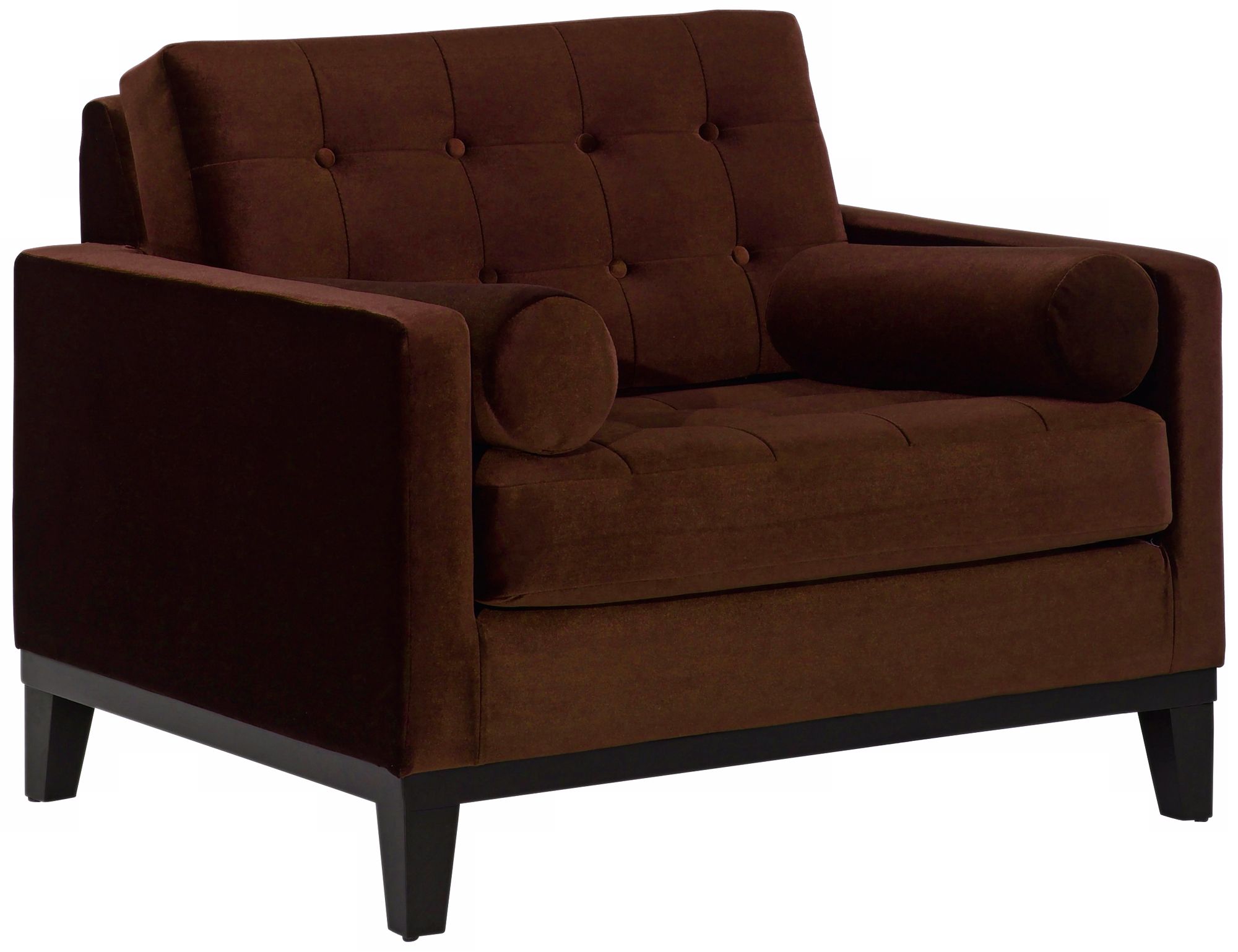 Centennial Brown Velvet Club Chair