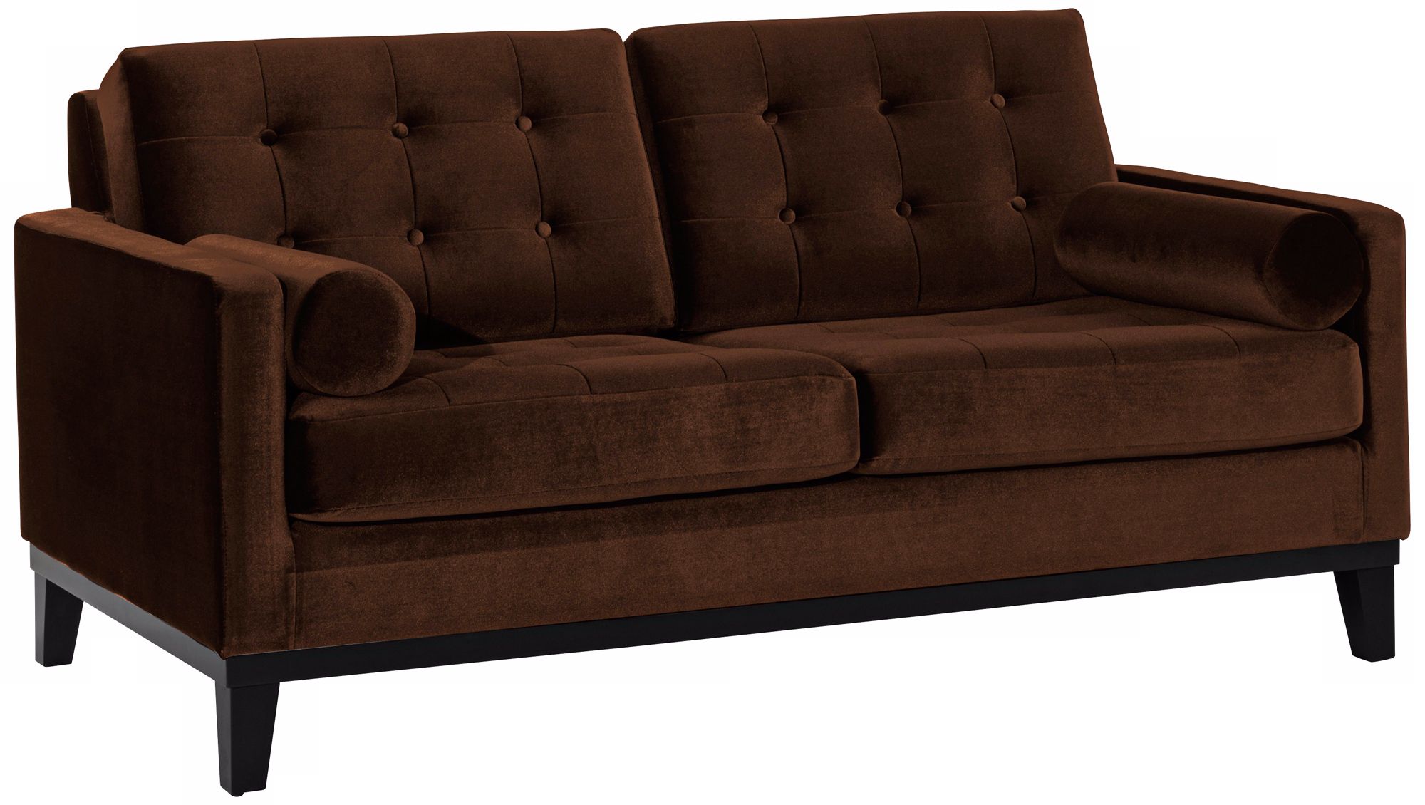 Centennial Brown Velvet Loveseat