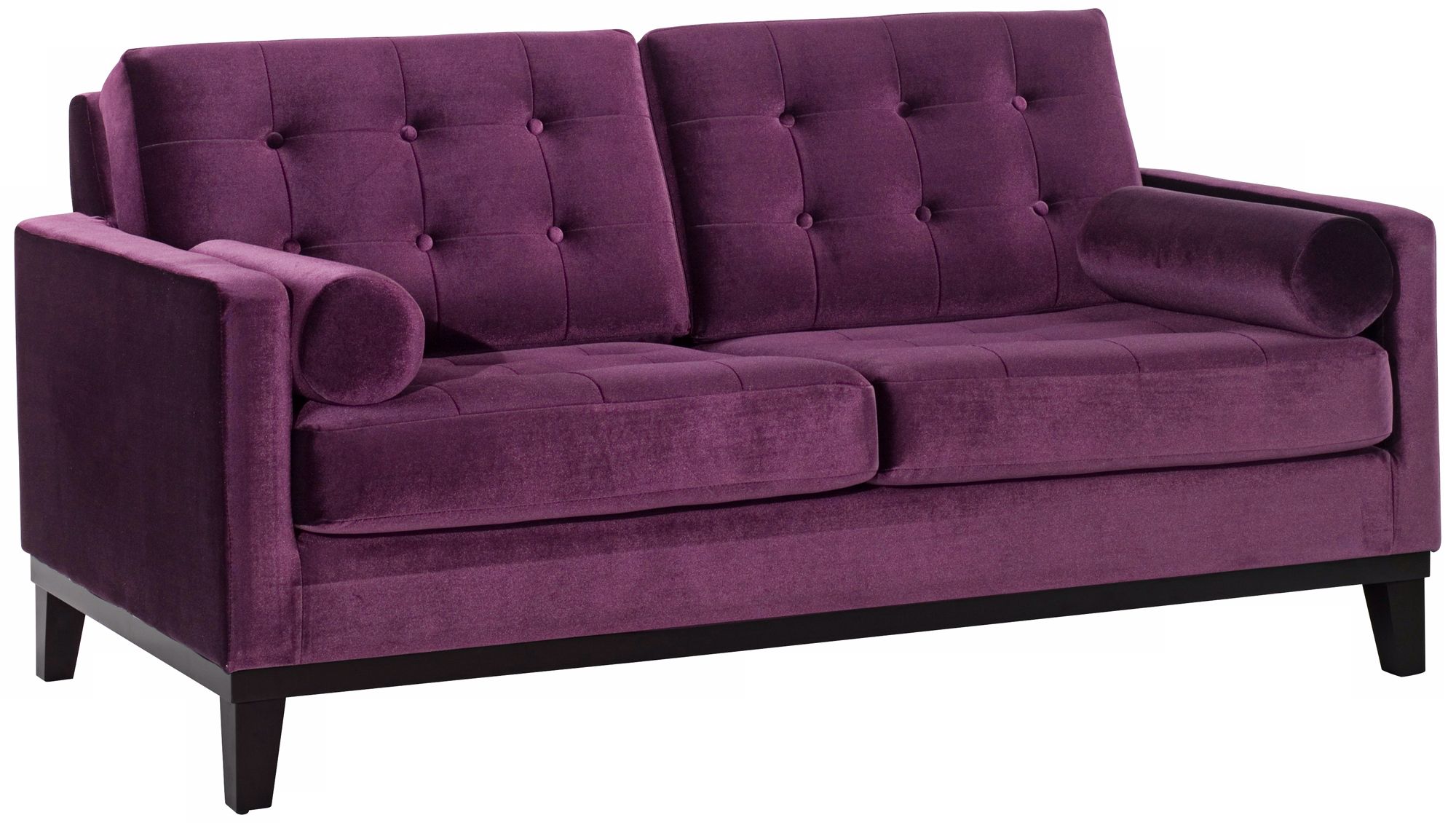 Centennial Eggplant Velvet Loveseat