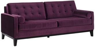 Centennial Eggplant Velvet Sofa T3704